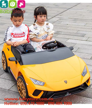 Ô tô điện trẻ em Lamborghini Huracan S311 (hàng bản quyền,2 chỗ ngồi ,BH 1 năm)